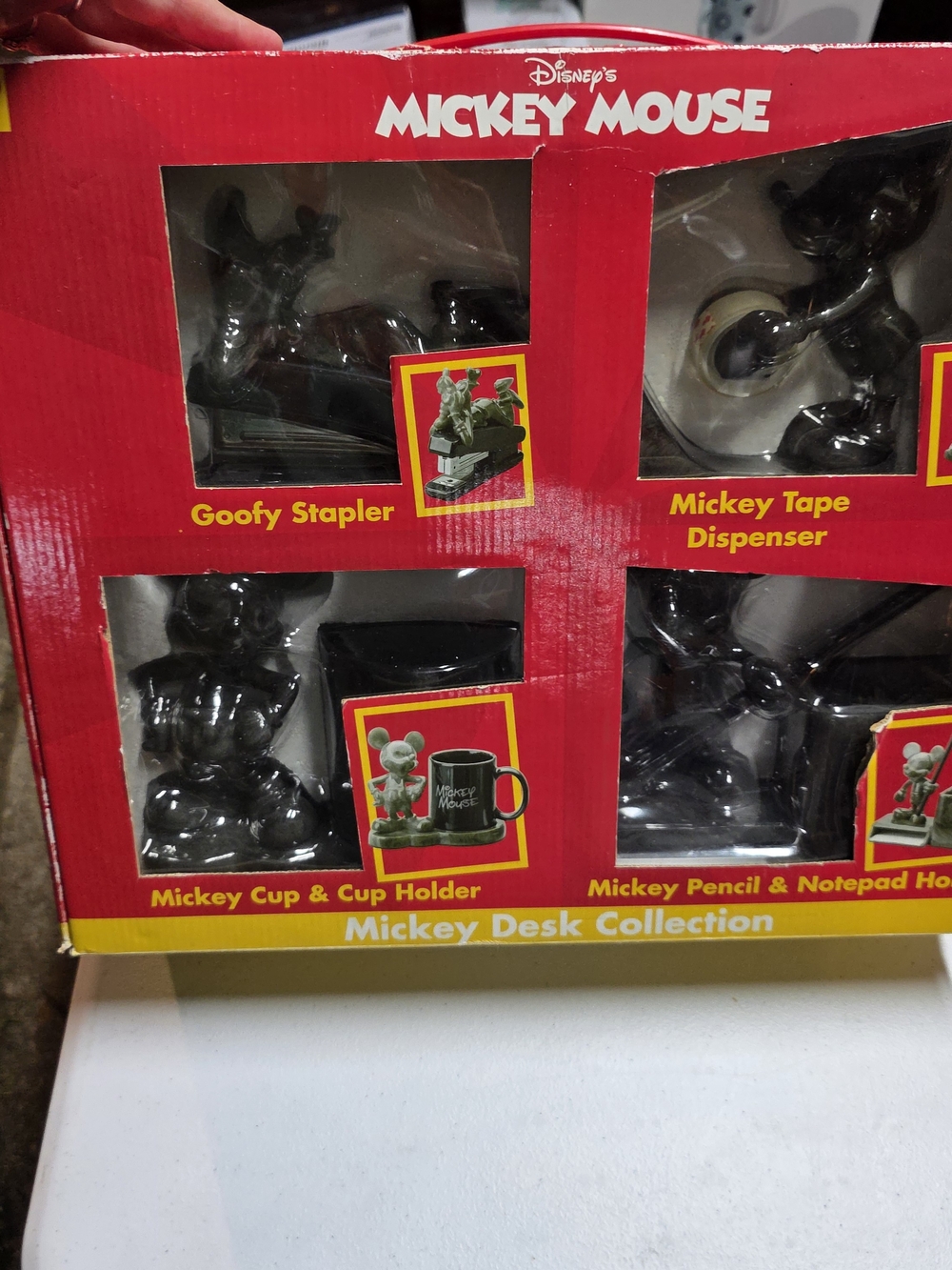 Disney Mickey Mouse Desk Collection in Black and Red Packaging